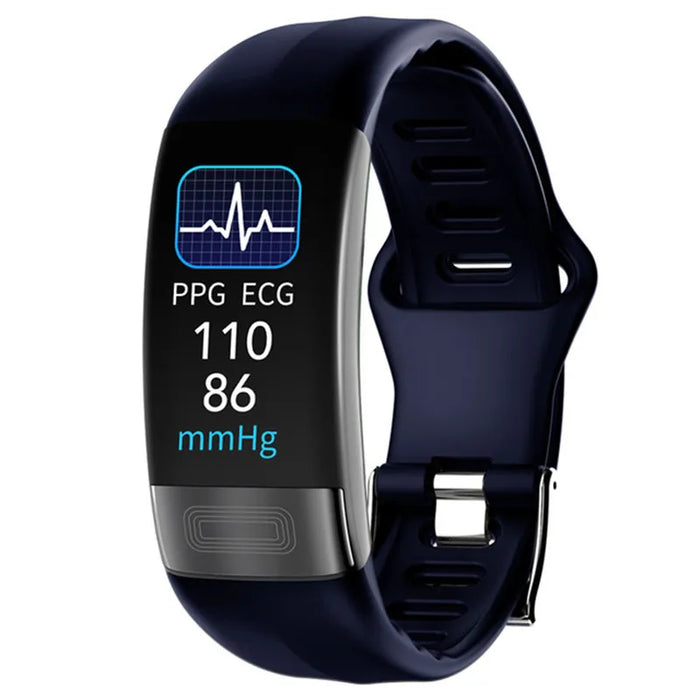 Blue smart fitness band