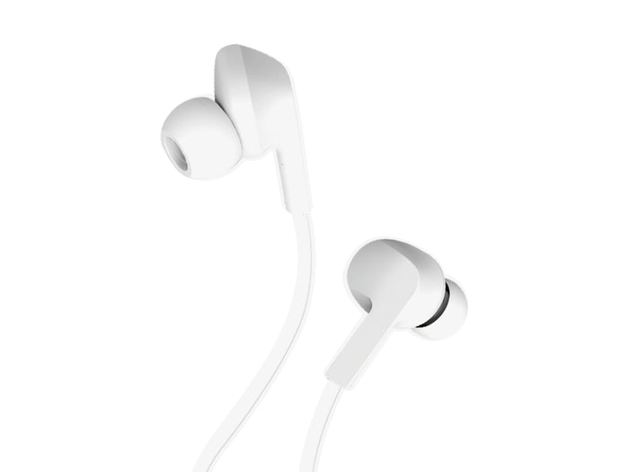 Auriculares Techancy TD8022 con cable de 3,5 mm y micrófono, blancos