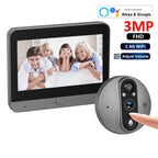 Smart Wi-Fi digital door viewer with camera and doorbell