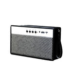 Przenośny mini głośnik Bluetooth w stylu retro, czarny