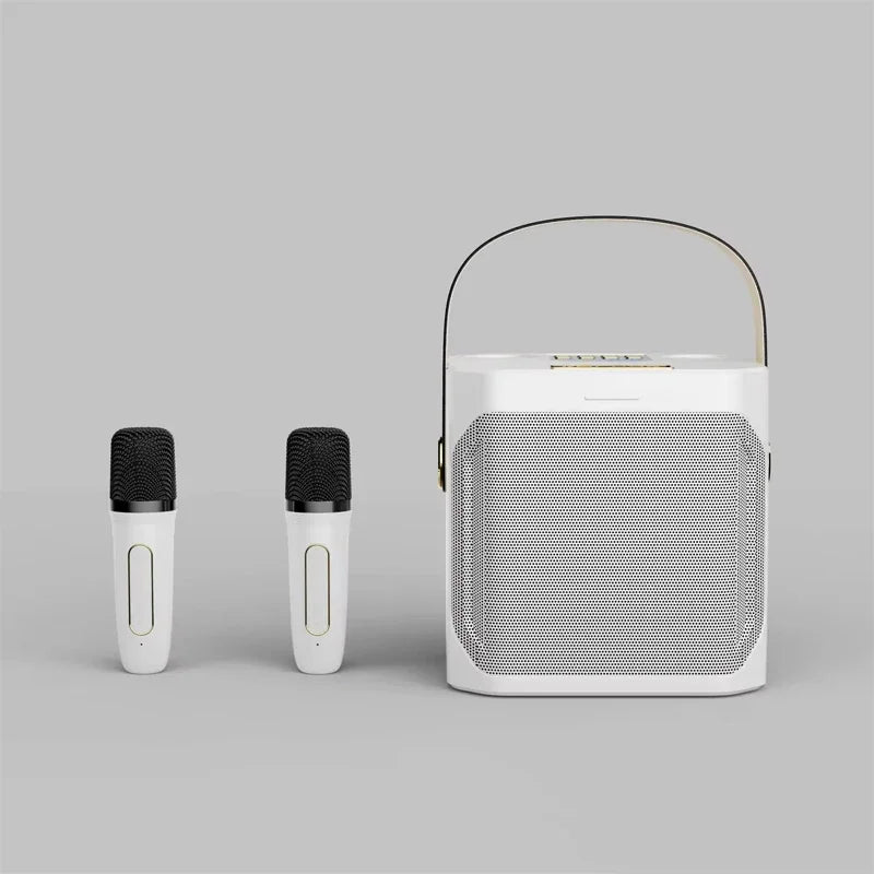 Mocny głośnik Bluetooth do karaoke z dwoma mikrofonami