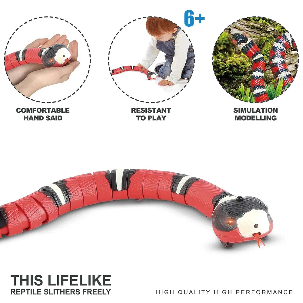 Serpent-jouet intelligent, interactif et rechargeable