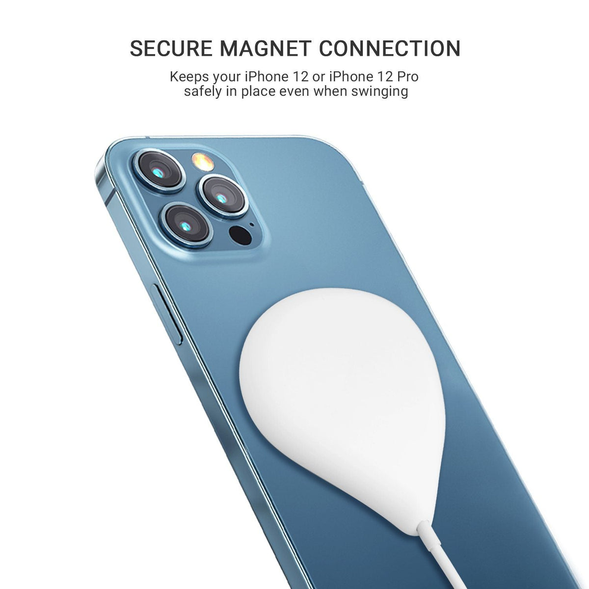Chargeur sans fil magnétique ultrafin Jabees MAG-C, jusqu’à 15 W