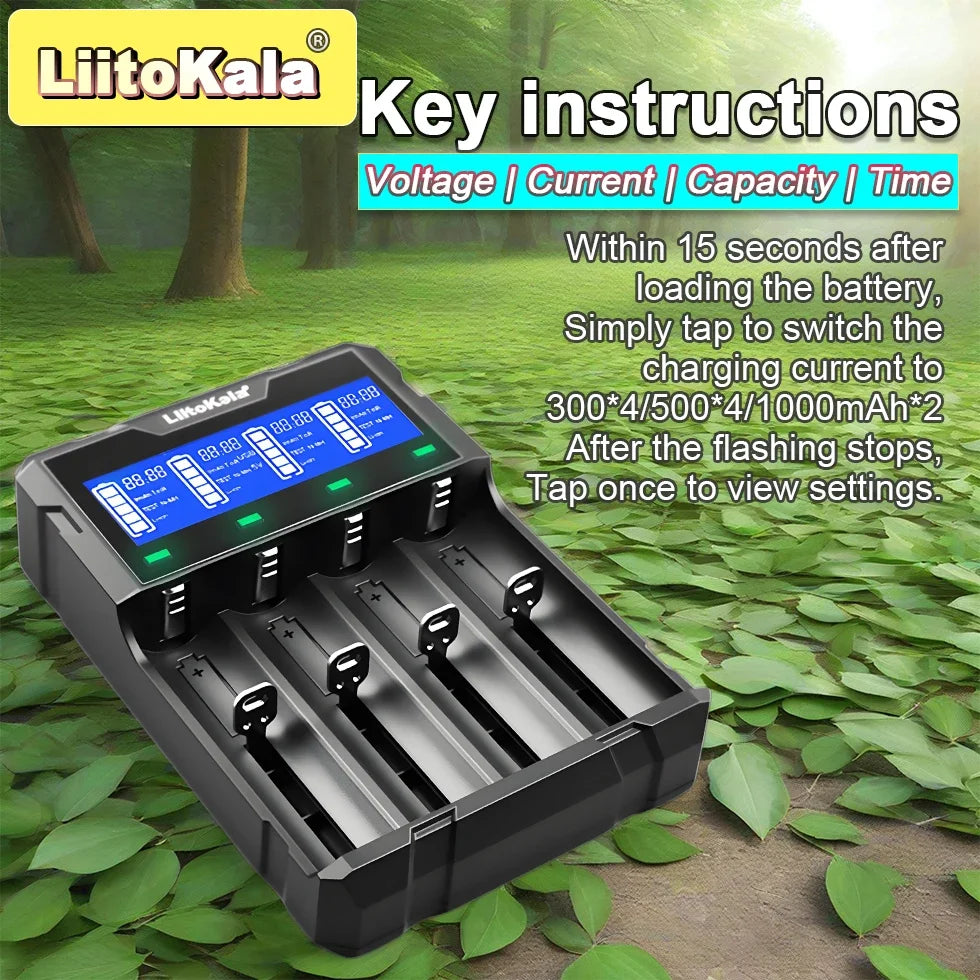 LiitoKala Lii-K4 smart battery charger