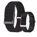 Black screenless smart fitness band
