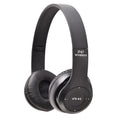 Black wireless Bluetooth over-ear headphones