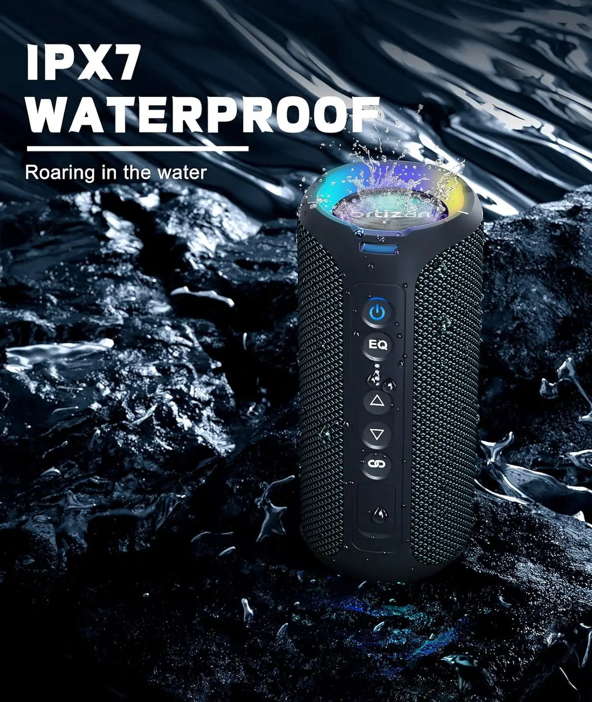 Głośnik Bluetooth stereo 40 W, czarny
