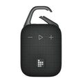 Black Bluetooth speaker with deep bass