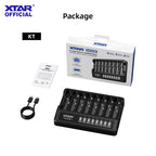 Chargeur intelligent de piles XTAR MX8