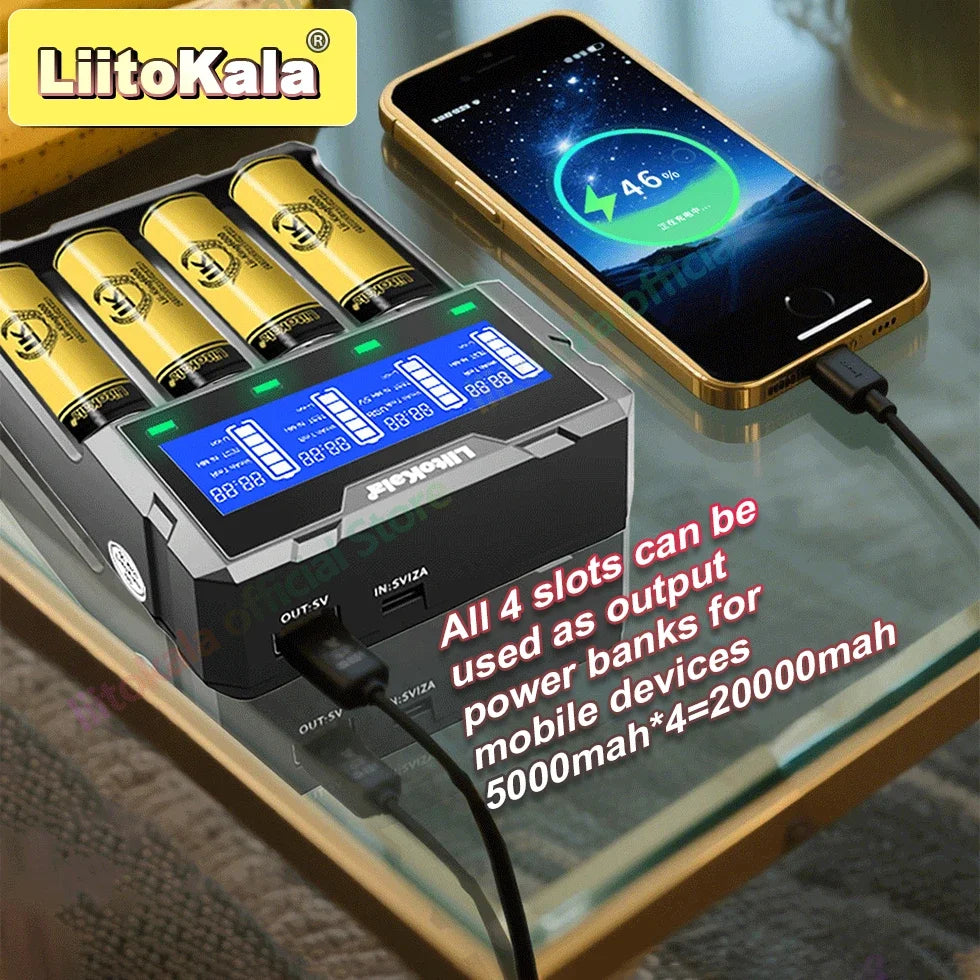 LiitoKala Lii-K4 smart battery charger