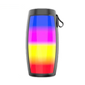 Black speaker with LED lighting and powerful bass