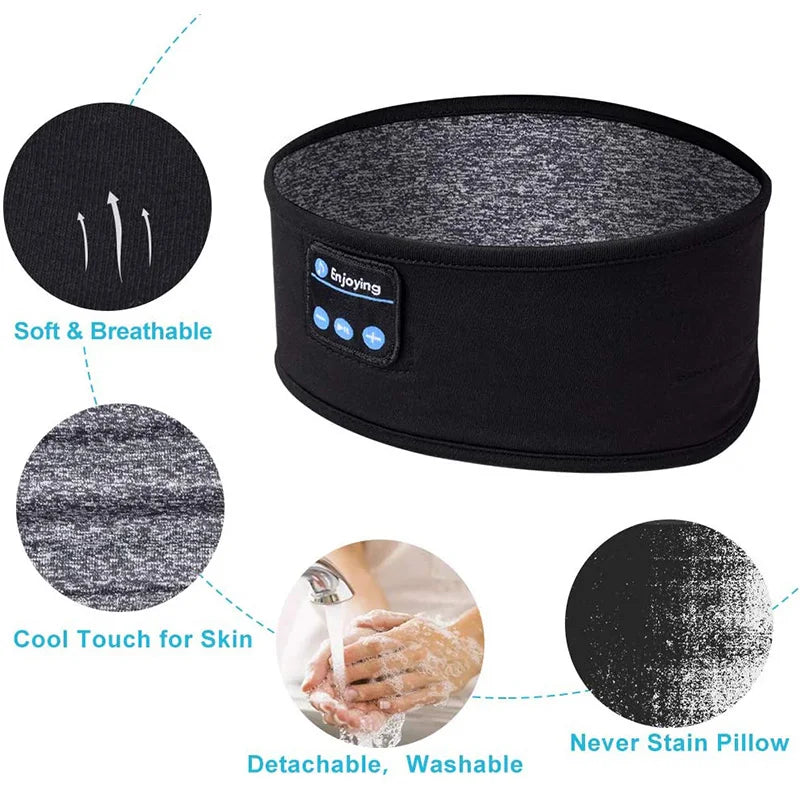 Bezprzewodowa opaska Bluetooth do słuchania muzyki podczas snu
