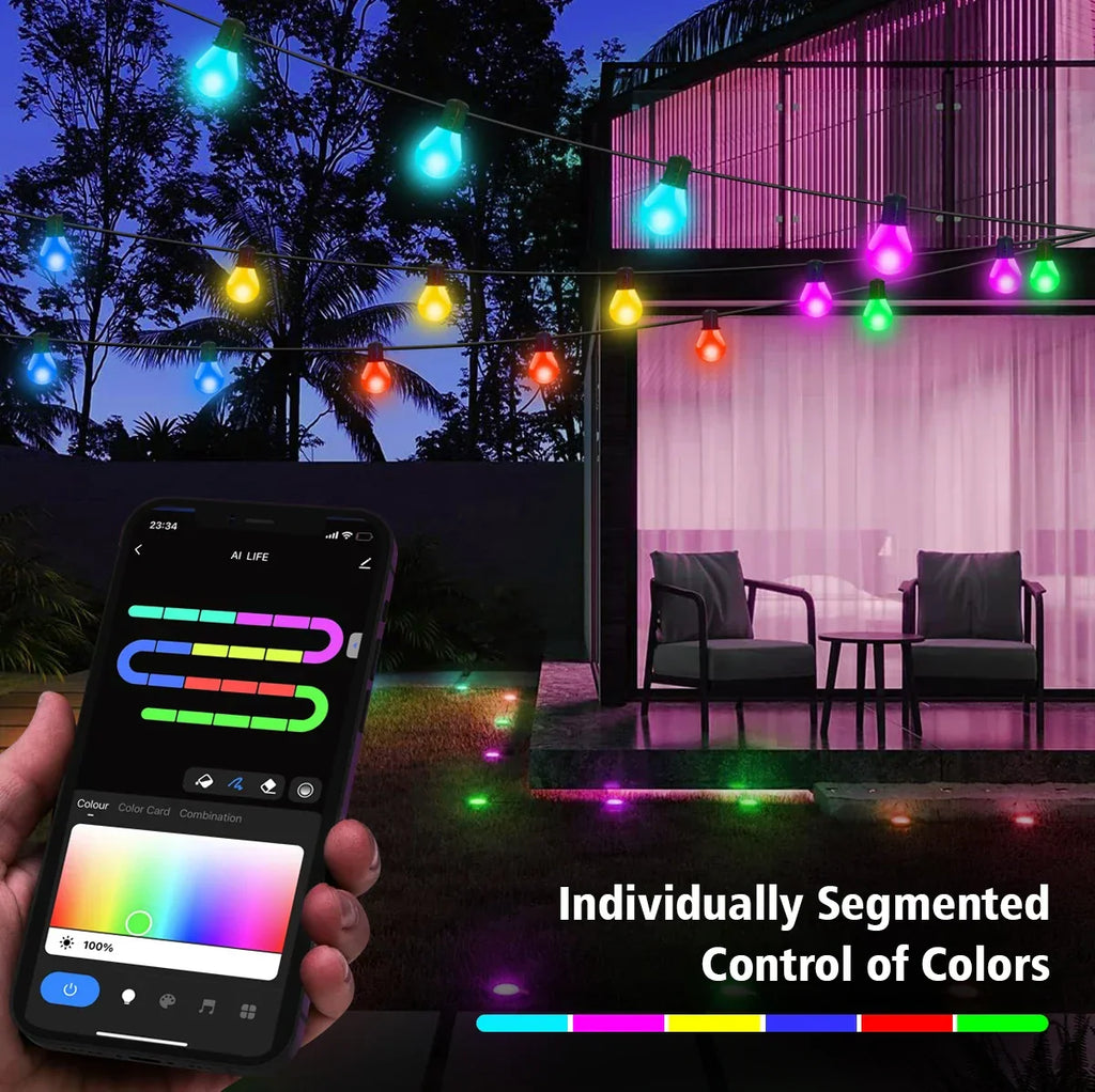 Guirlande LED intelligente avec Wi-Fi