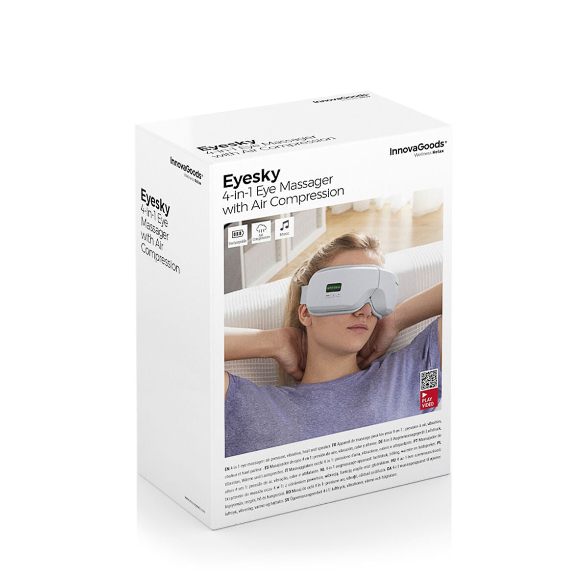 Masażer oczu 4 w 1 Eyesky InnovaGoods z kompresją powietrzną