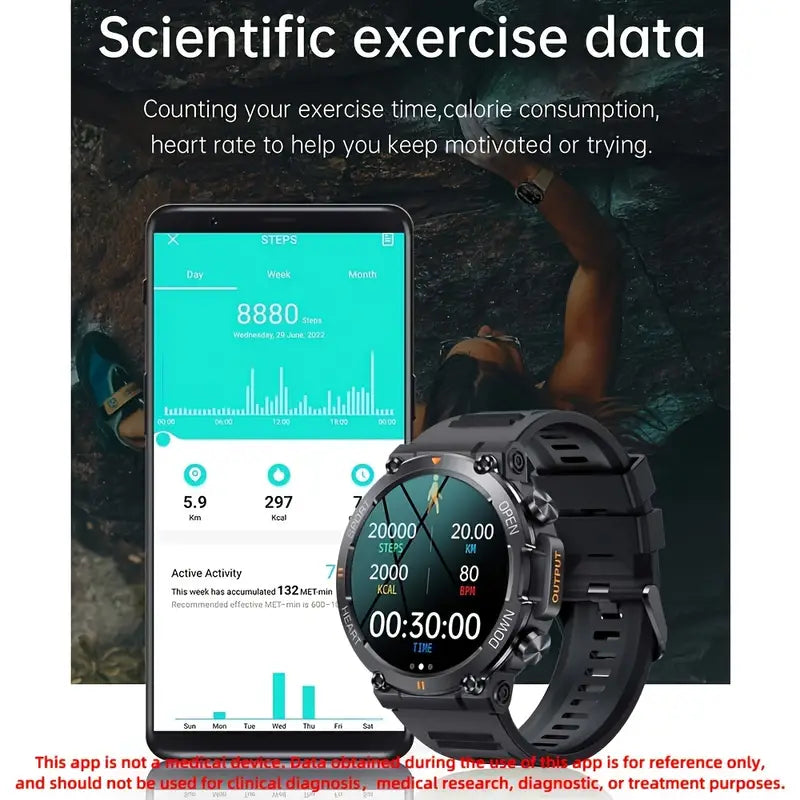 Okrągły smartwatch z 3,53-centymetrowym ekranem