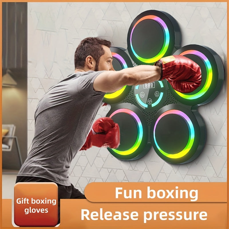Cible de boxe musicale intelligente avec gants