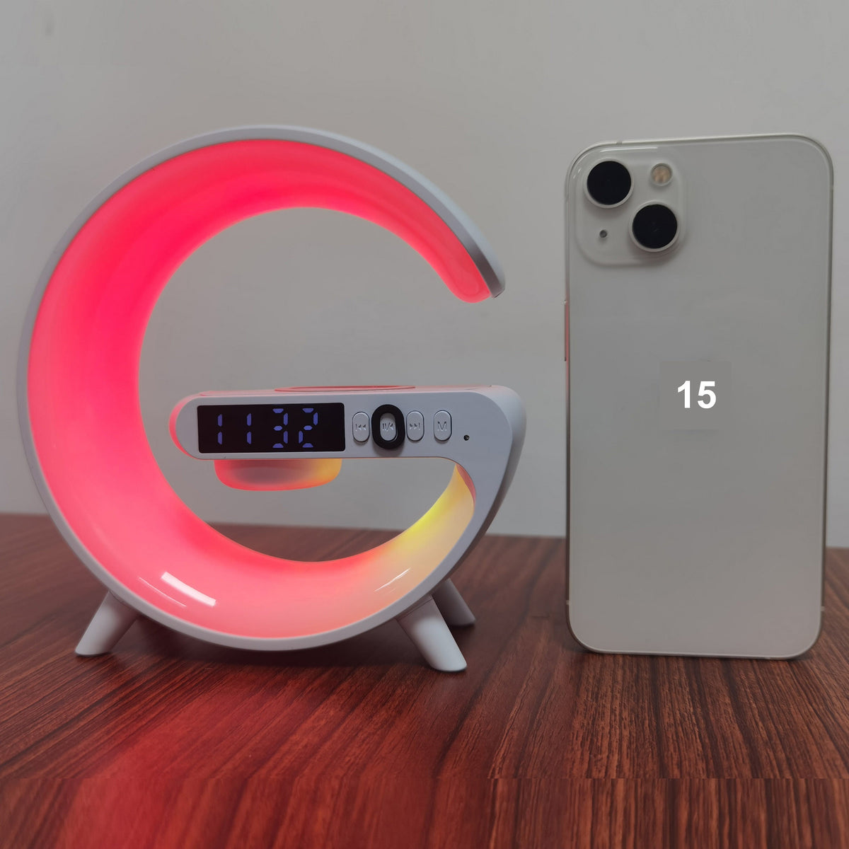 Enceinte sans fil à charge rapide et éclairage RGB