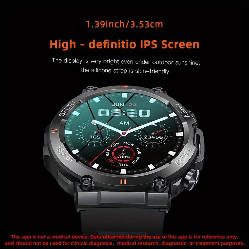 Okrągły smartwatch z 3,53-centymetrowym ekranem