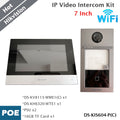 Zestaw wideodomofonu IP Wi-Fi Hikvision z 7-calowym kolorowym panelem