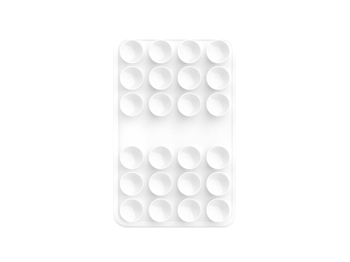 Silikonowy uchwyt Techancy TZ6303 z przyssawkami do telefonu i tabletu, biały