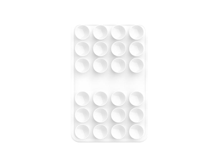 Silikonowy uchwyt Techancy TZ6303 z przyssawkami do telefonu i tabletu, biały