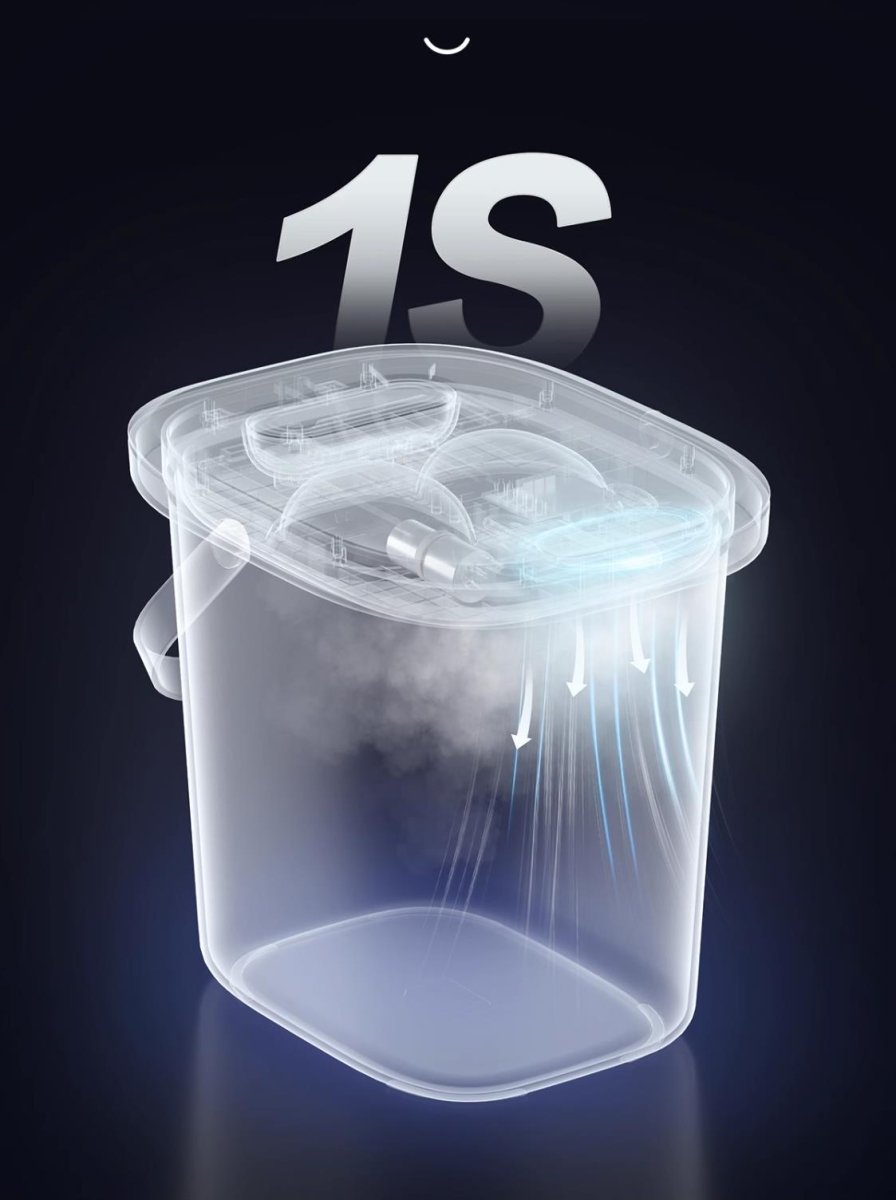 Conteneur intelligent sous vide pour aliments pour animaux